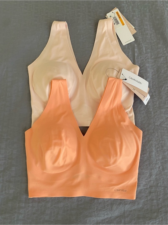 Calvin Klein Other - Calvin Klein 2 Small Bralettes bundle - Peach & Blush